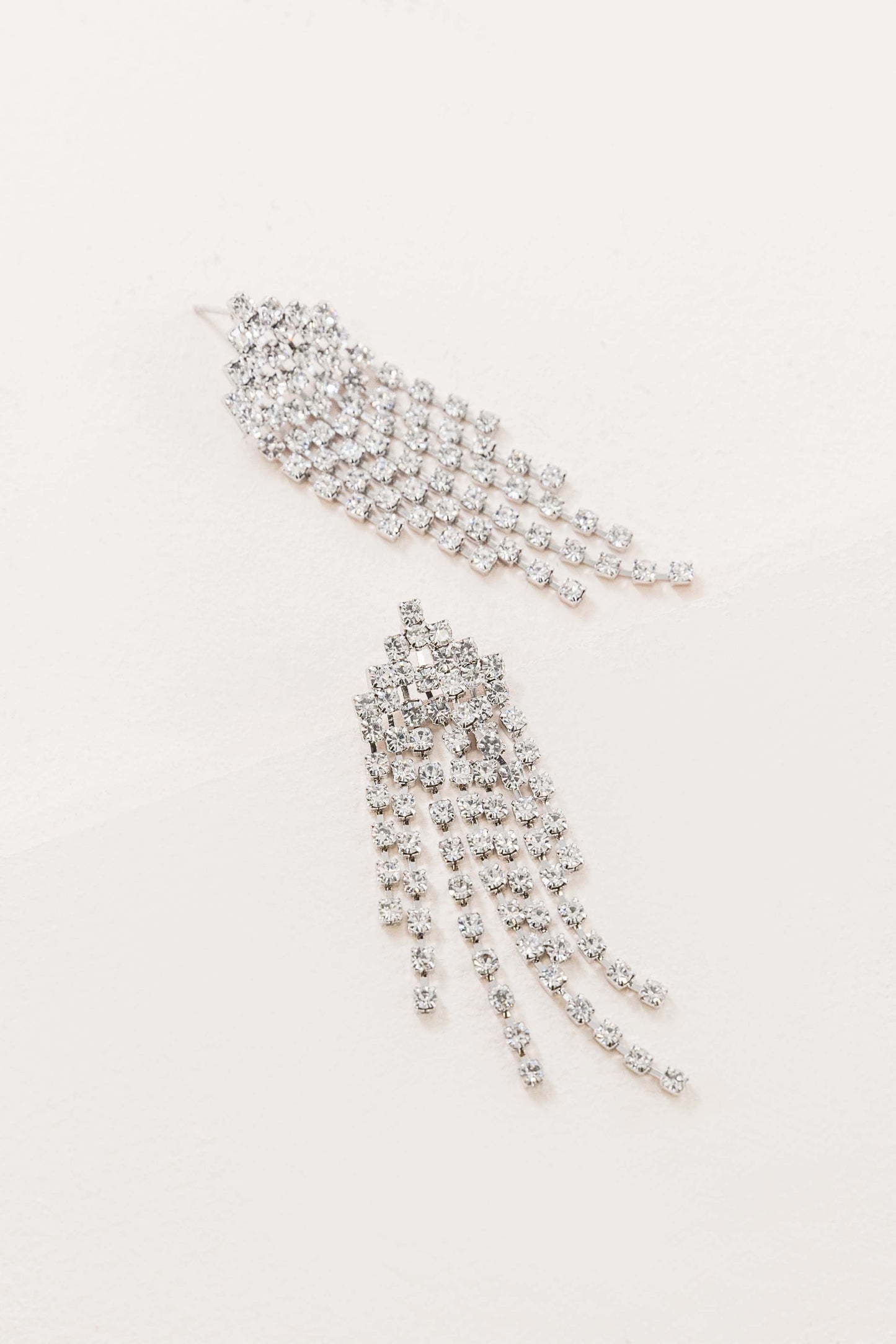 Rhinestone Tassel Earrings