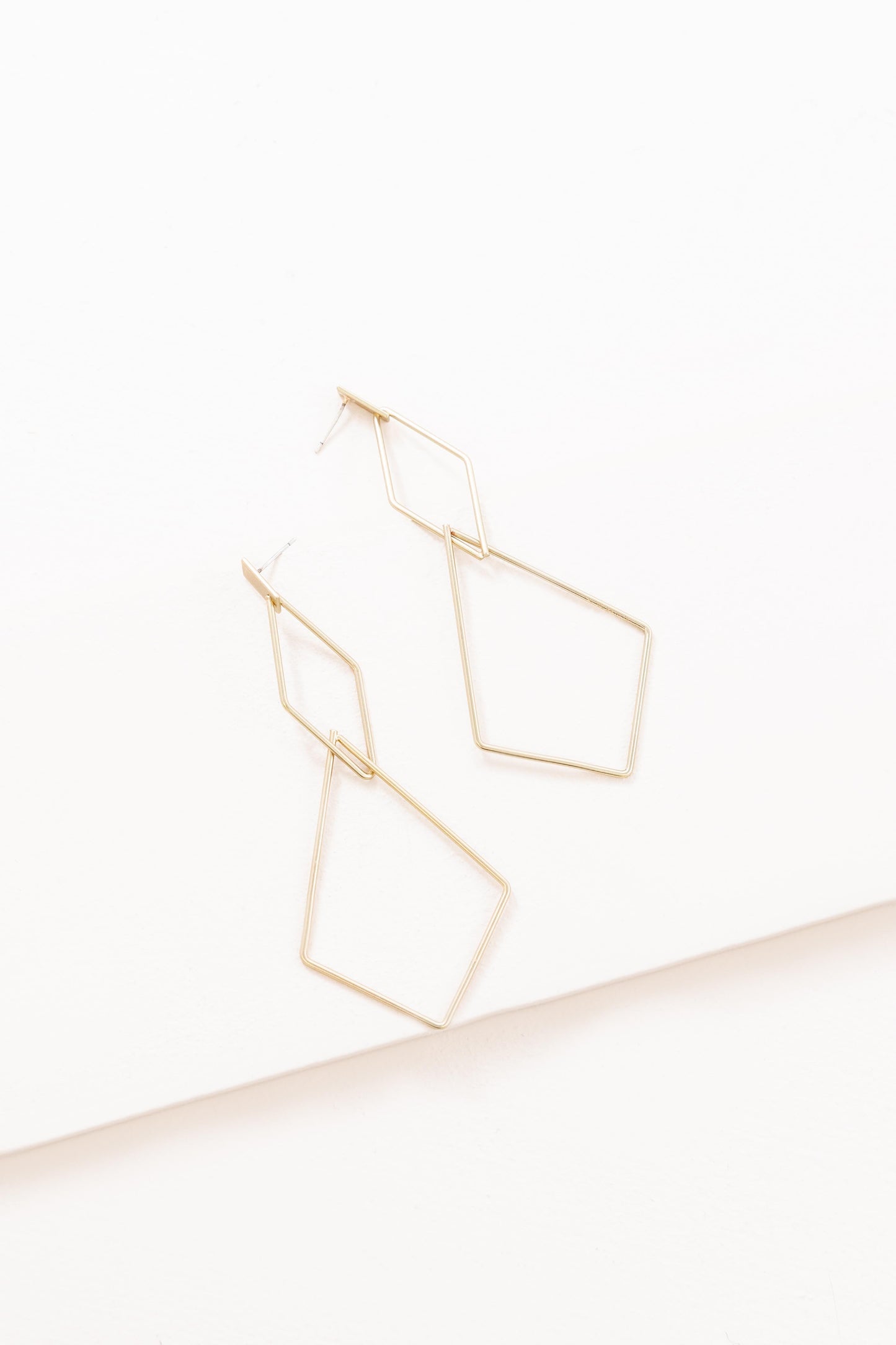 Shape Of You Drop Earrings  | Gold