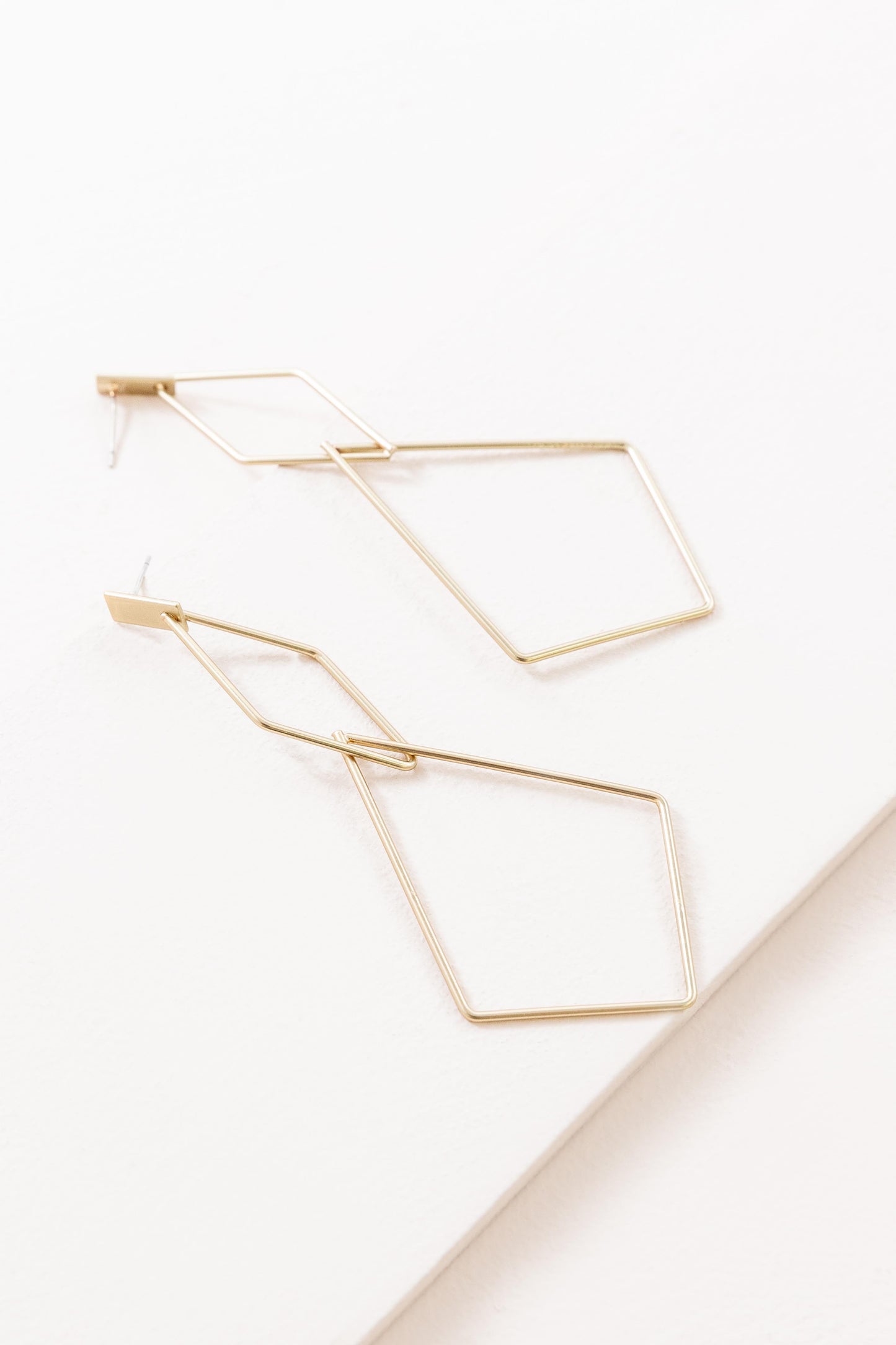 Shape Of You Drop Earrings  | Gold