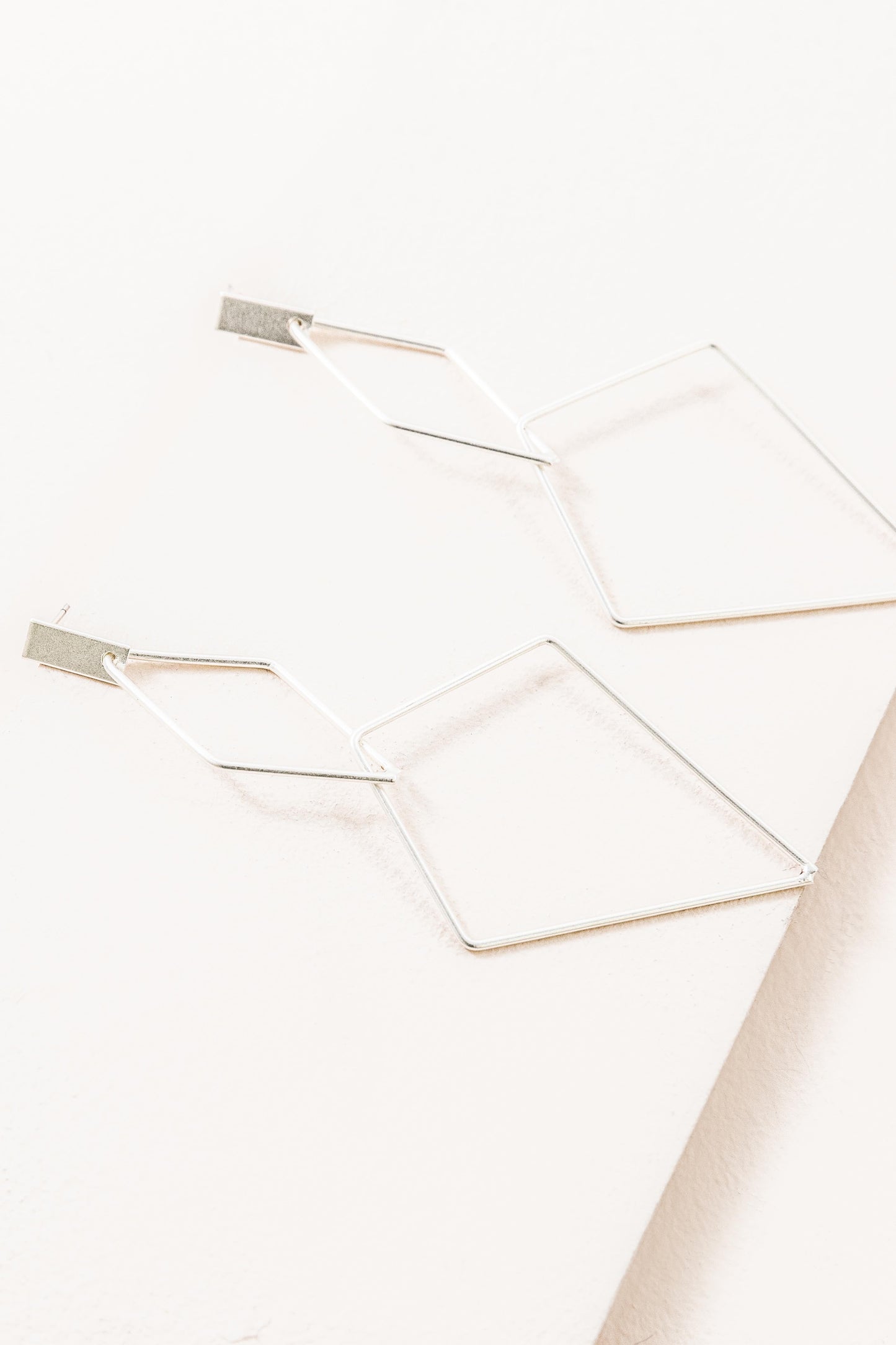 Shape Of You Drop Earrings | Silver