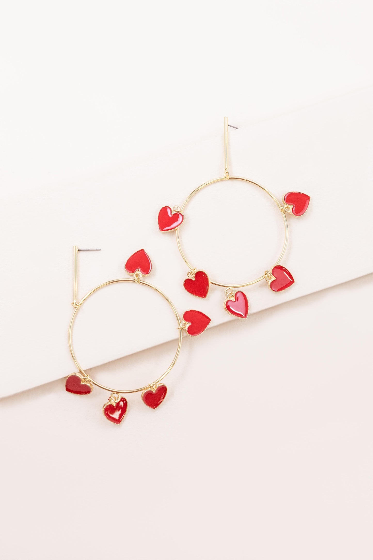Queen of Hearts Hoop Earrings
