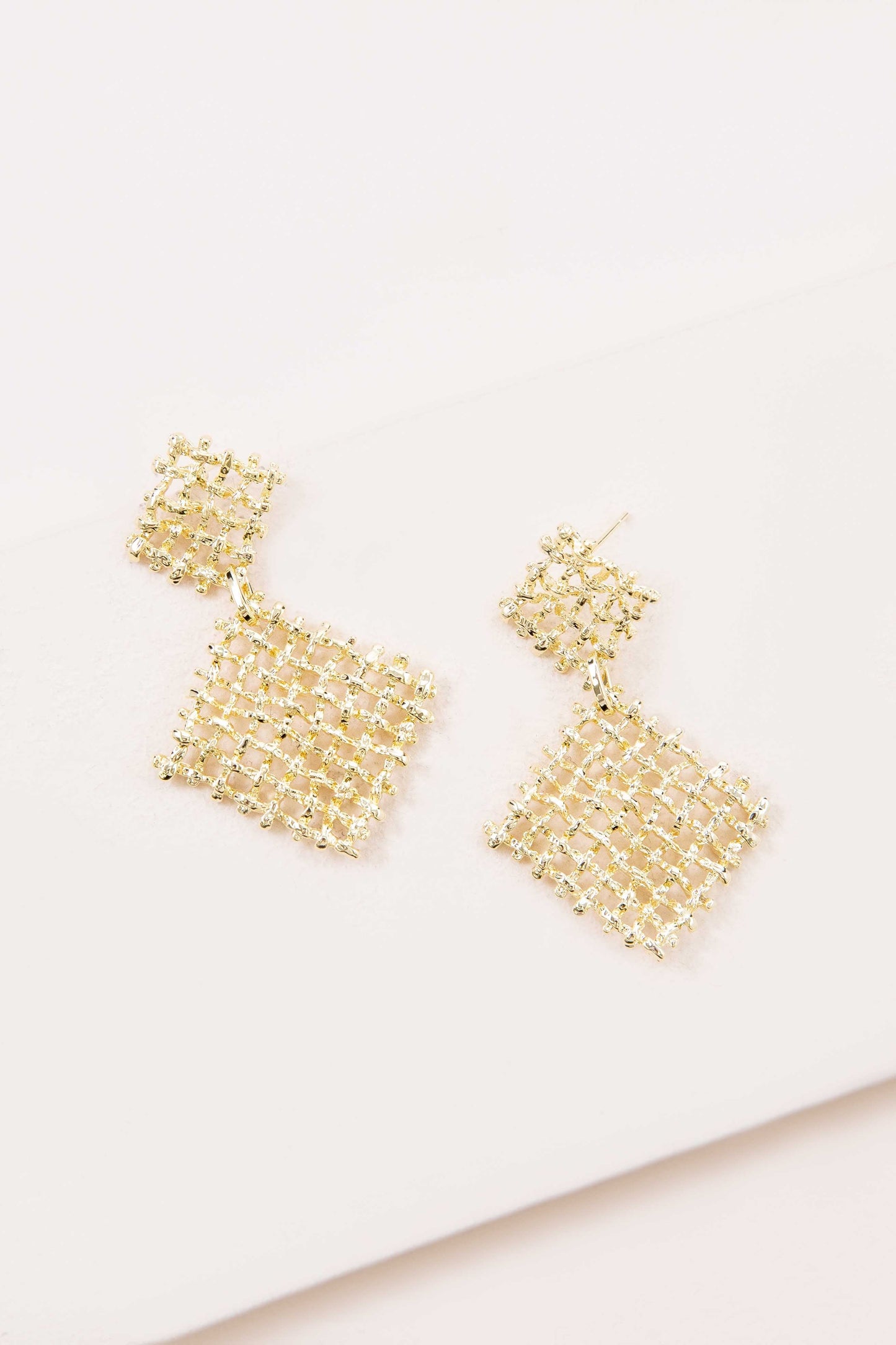 Fenced Drop Earrings