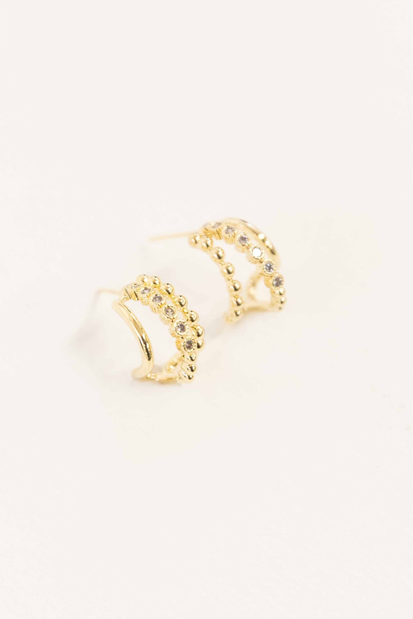 Heiress Huggie Hoop Earrings