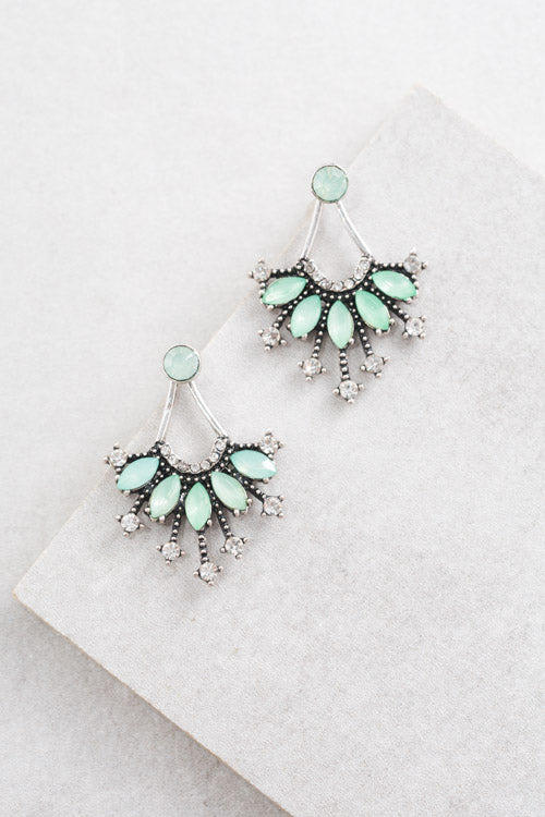 Polmera Ear Jacket Earrings | Jade
