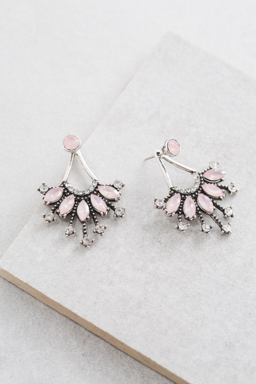 Polmera Ear Jacket Earrings | Pink