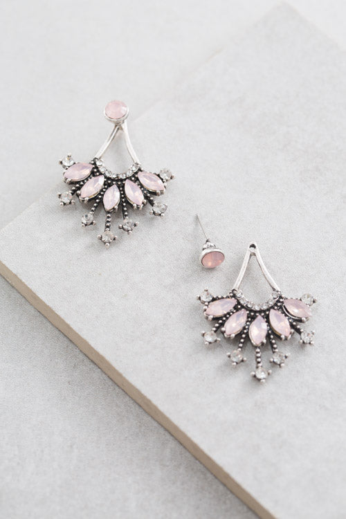 Polmera Ear Jacket Earrings | Pink
