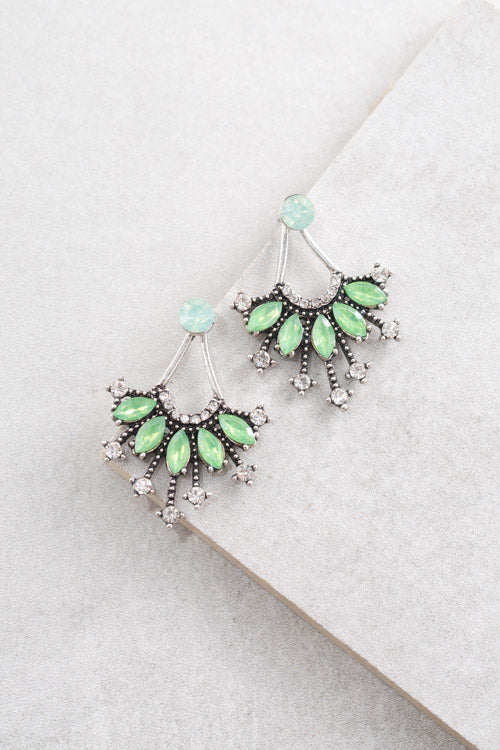 Polmera Ear Jacket Earrings | Envy Green