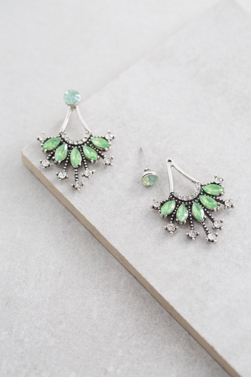 Polmera Ear Jacket Earrings | Envy Green