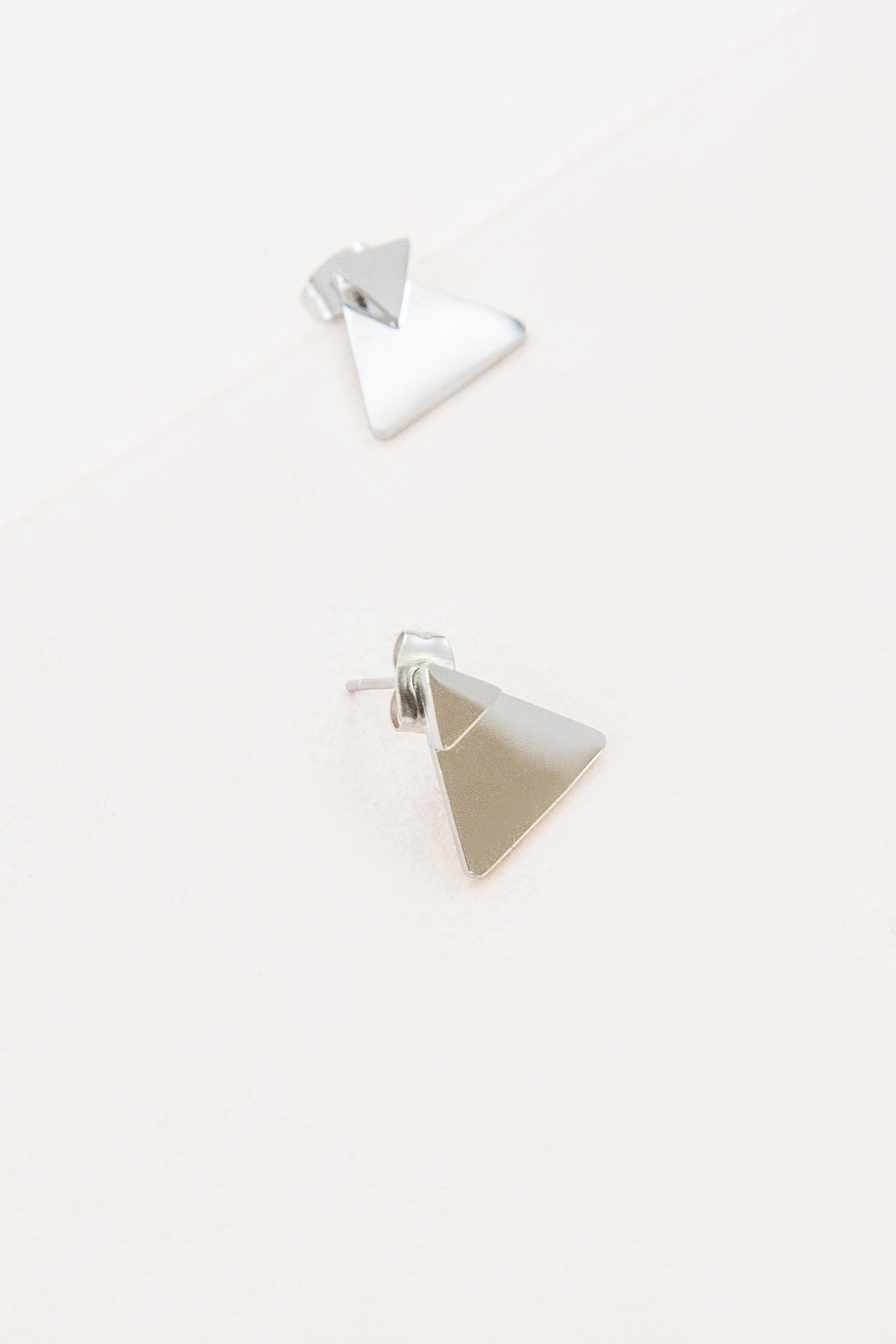All Triangle Ear Jacket Earrings | Silver