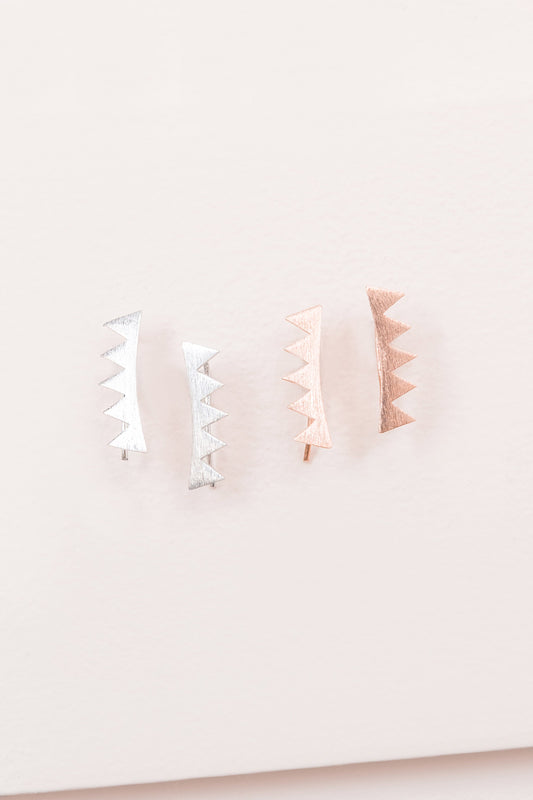 Spiked Ear Pin Earrings