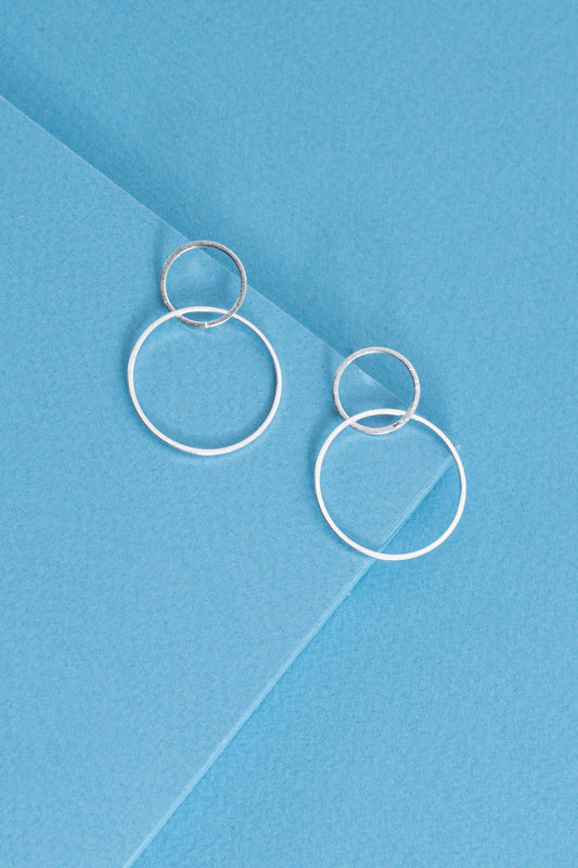 Harmonious Drop Earrings | Silver