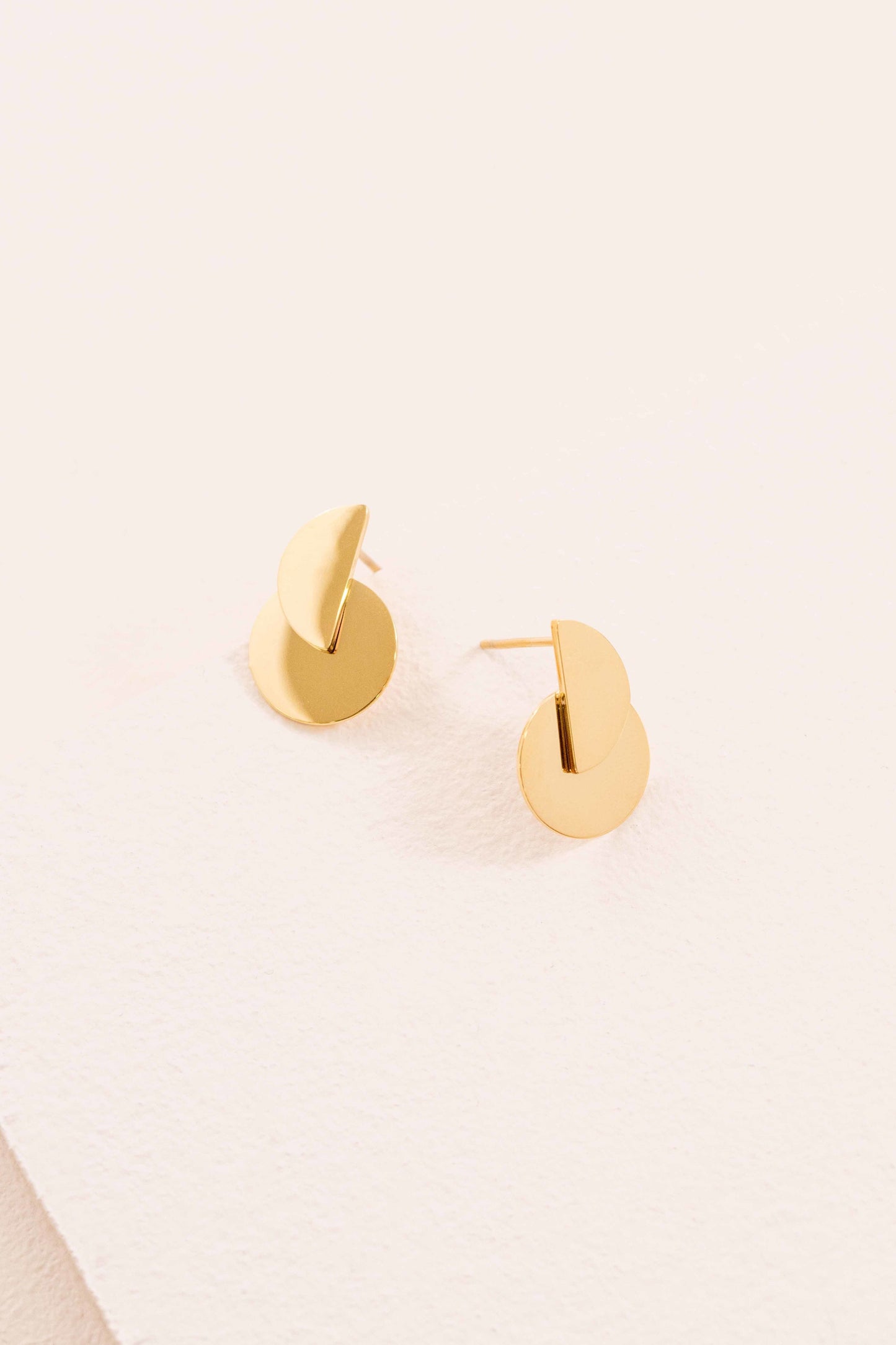 Golden Moons Earrings (14K)