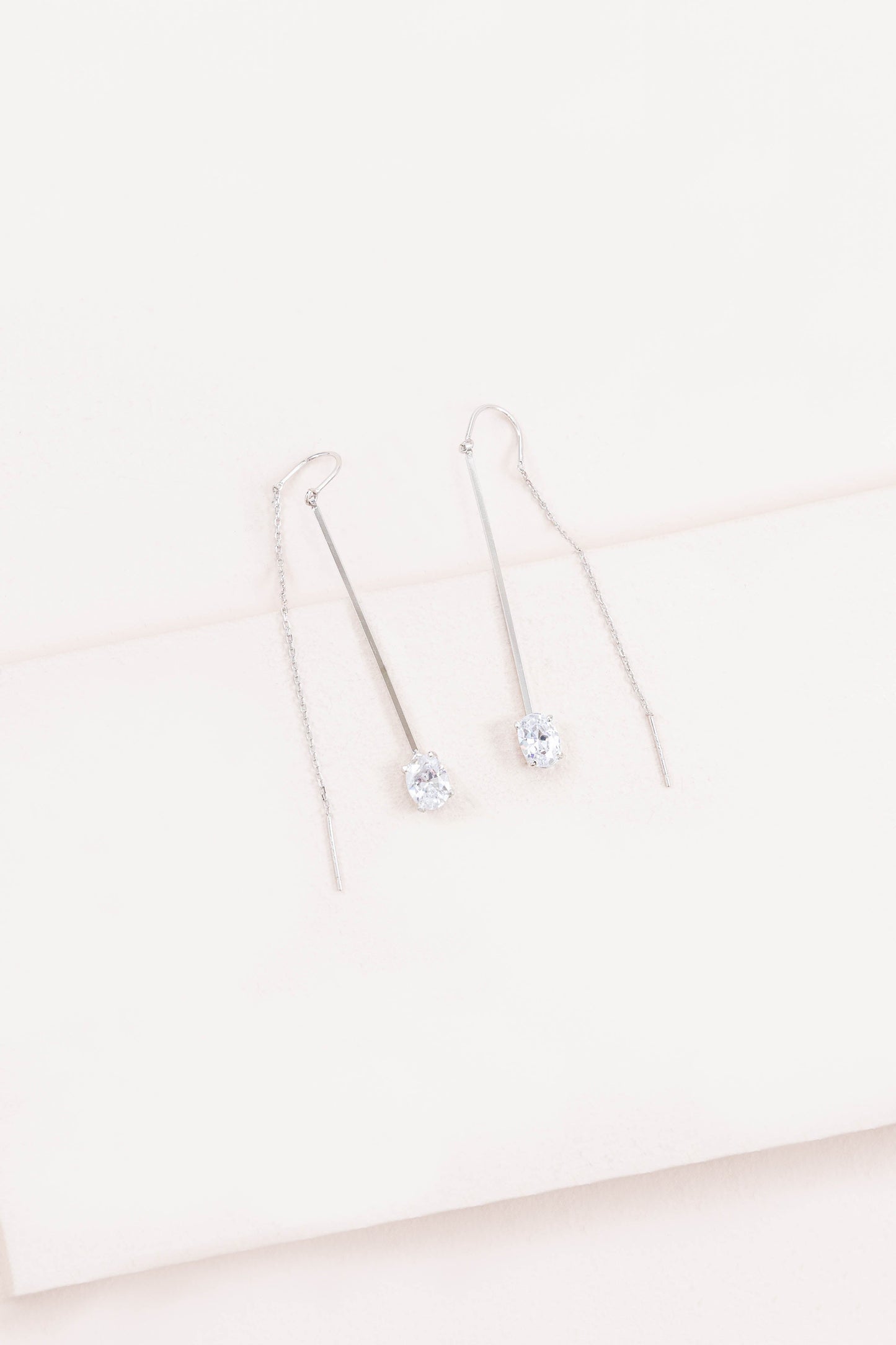 Drop of a Dime Threader Earrings (sterl.)