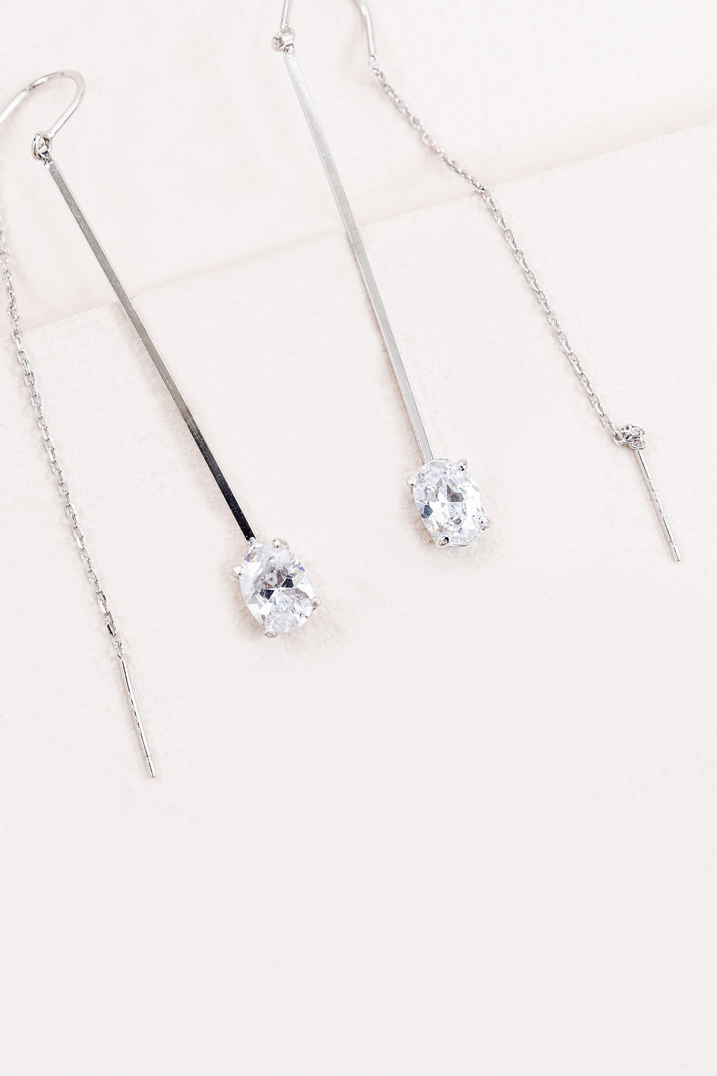 Drop of a Dime Threader Earrings (sterl.)