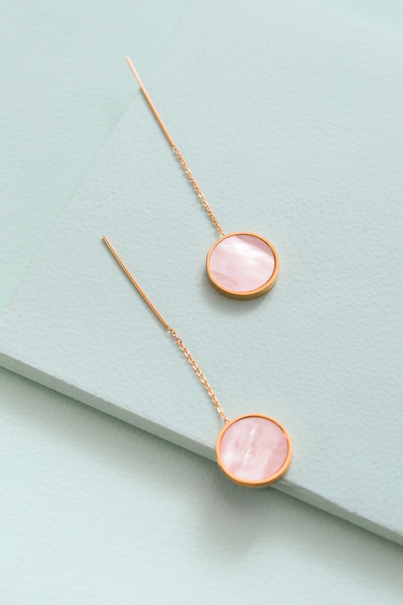 Day And Night Threader Earrings (14K)