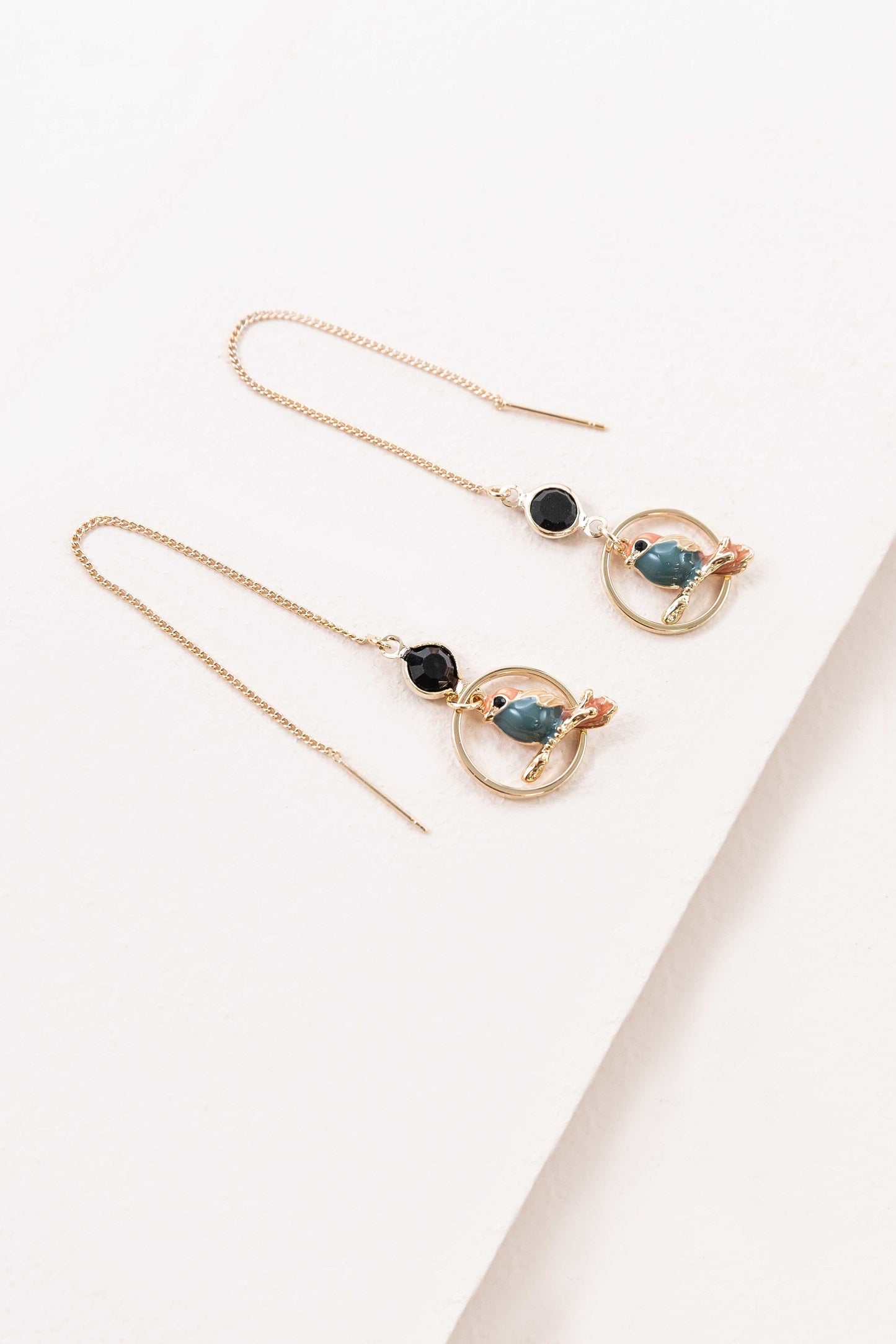 Lovebird Threader Earrings