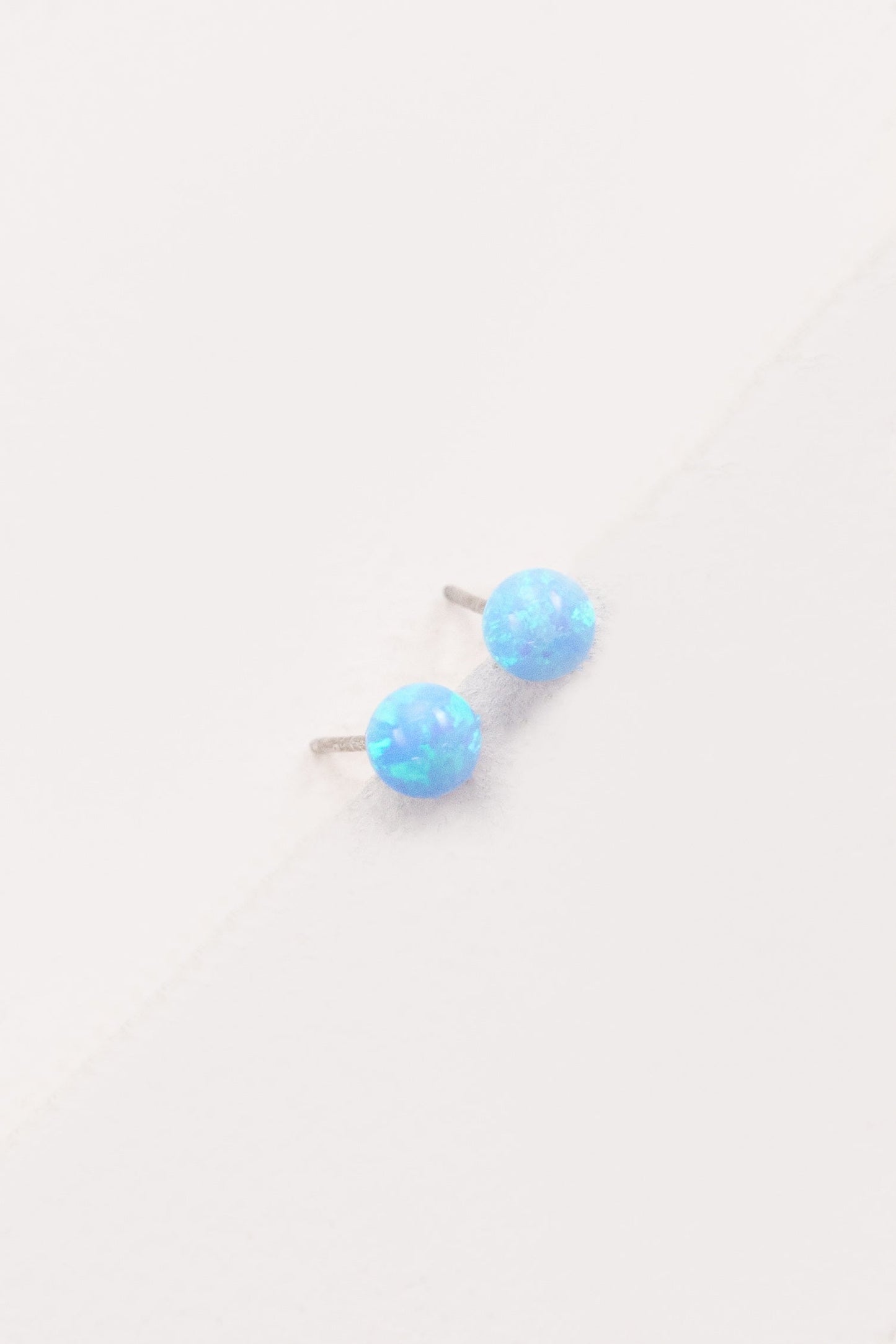 Tiny Sphere Stud Earrings