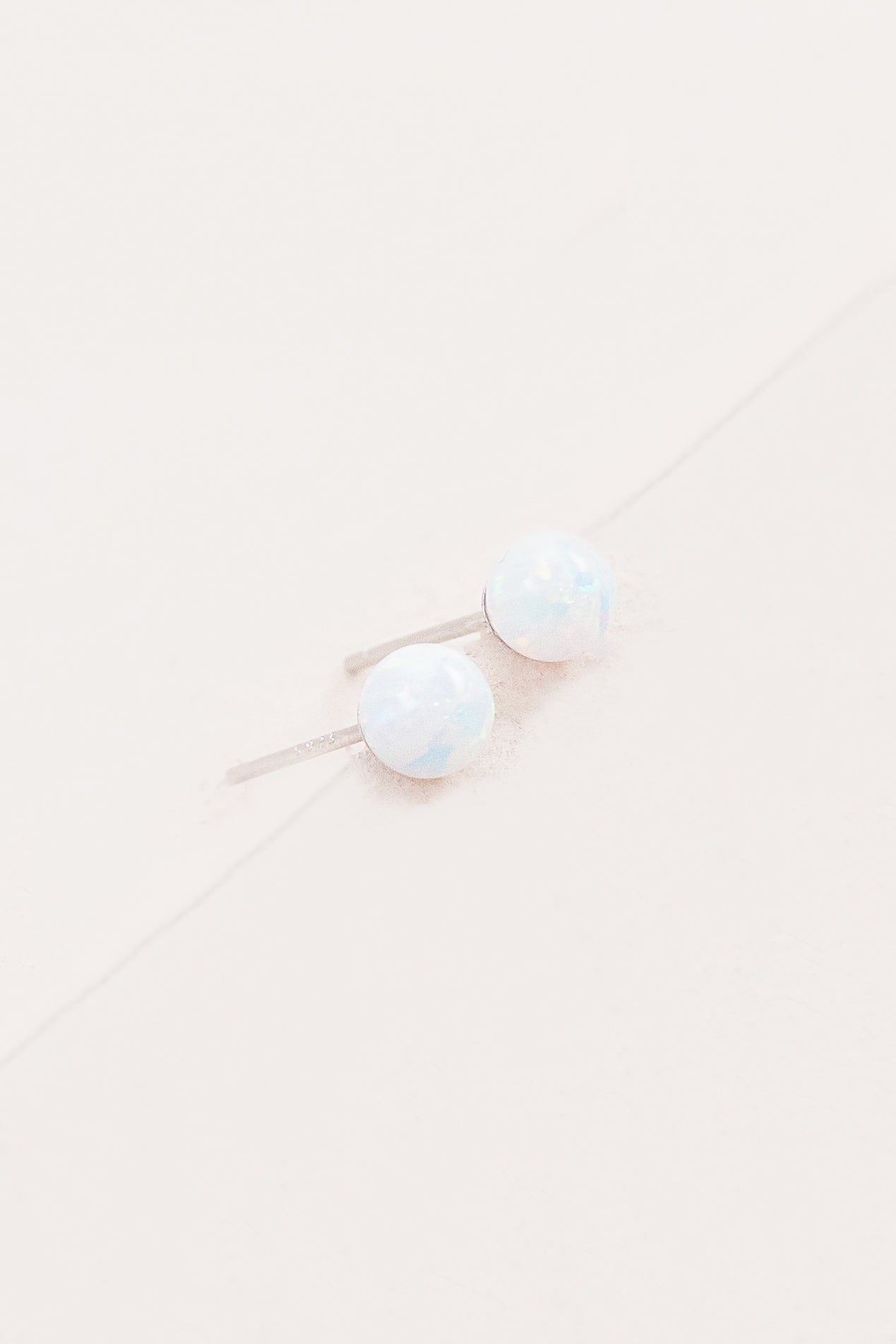 Tiny Sphere Stud Earrings