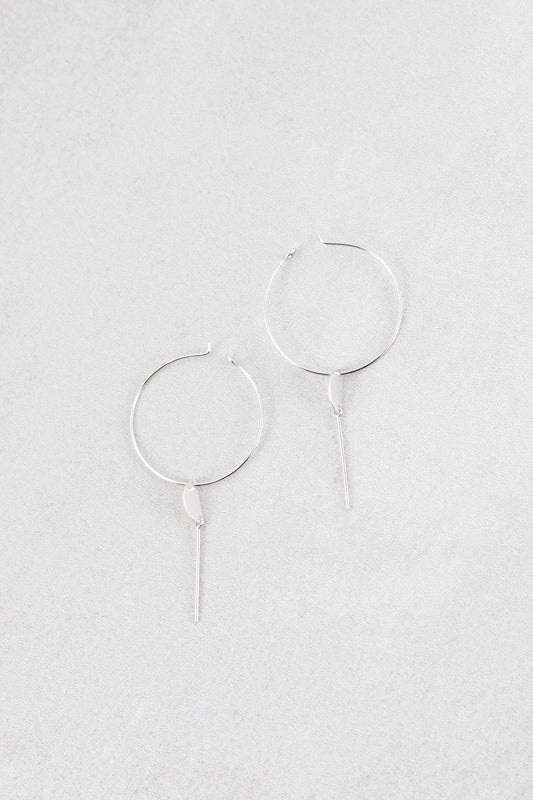 Minimal Hoop Earrings | Silver (sterl.)
