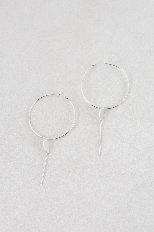 Minimal Hoop Earrings | Silver (sterl.)