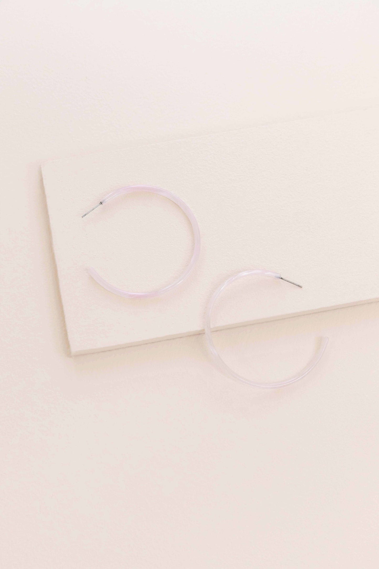 Violetta Resin Hoop Earrings