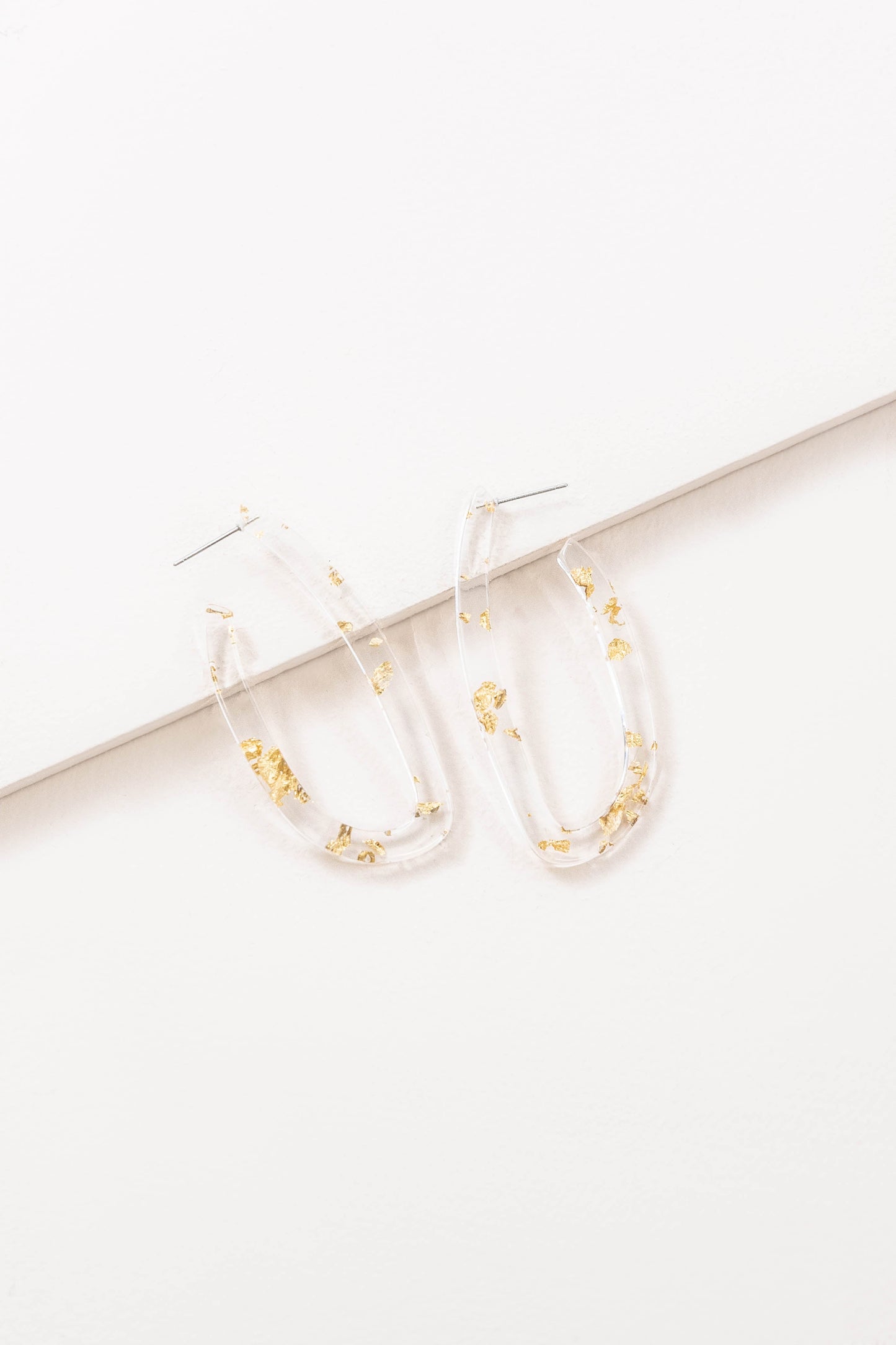 Golden Flecks Hoop Earrings