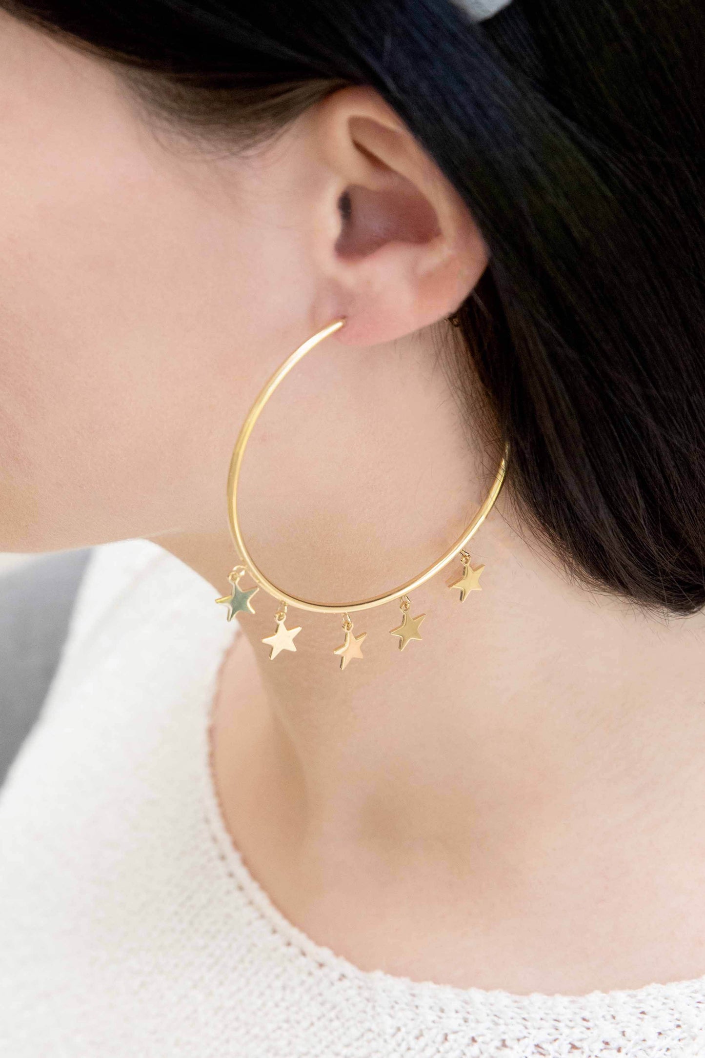 Night Dreamer Hoop Earrings (14K)