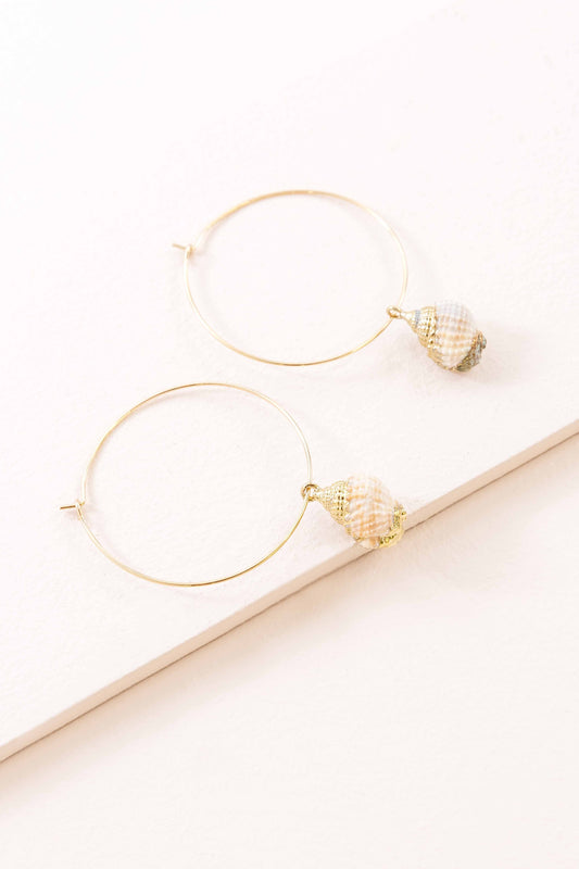 Ocean Calls Hoop Earrings (14K)