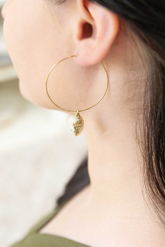 Ocean Calls Hoop Earrings (14K)