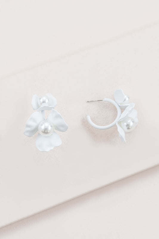 Gladiolus Hoop Earrings