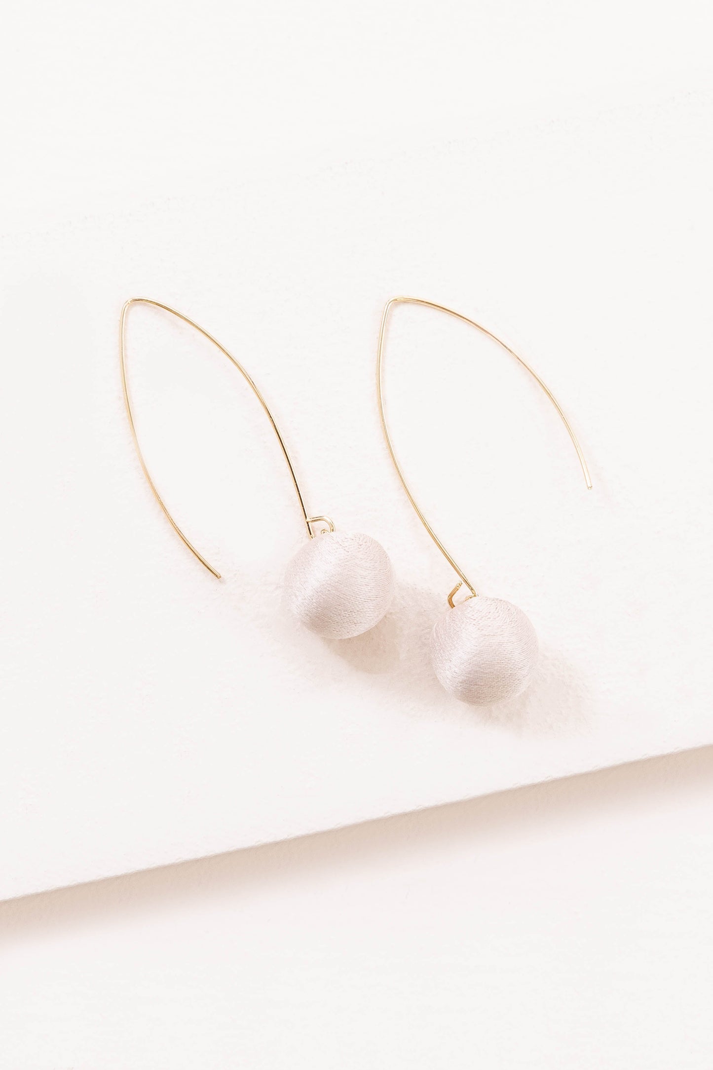 Makena Threader Earrings | Tan