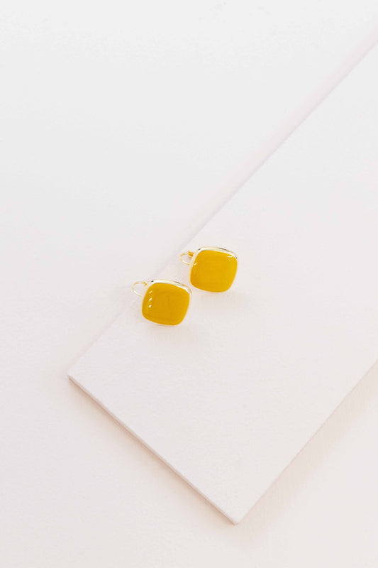 On the Go Hook Earrings (14K) | Mustard
