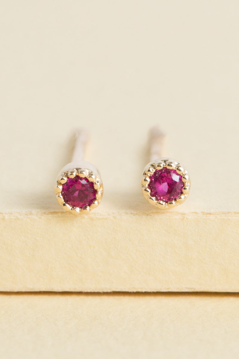 Bedazzled Stone Stud Earring Set | Gold