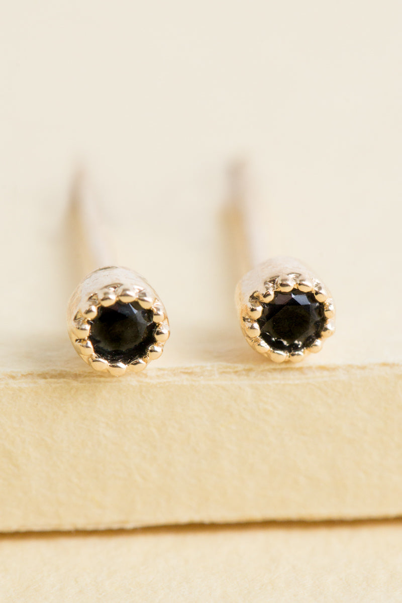 Bedazzled Stone Stud Earring Set | Gold