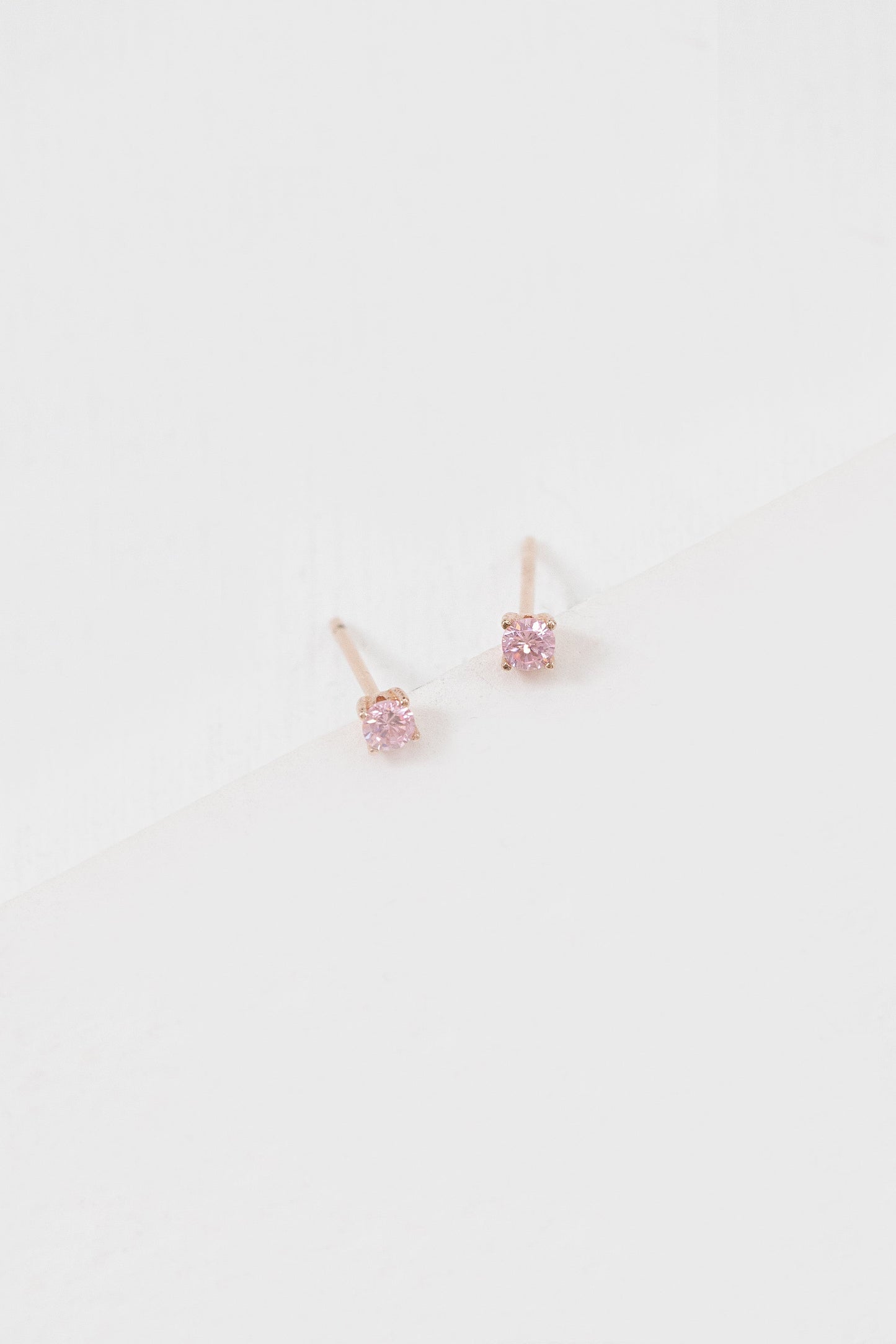Simple Stone Earring Set (14K)
