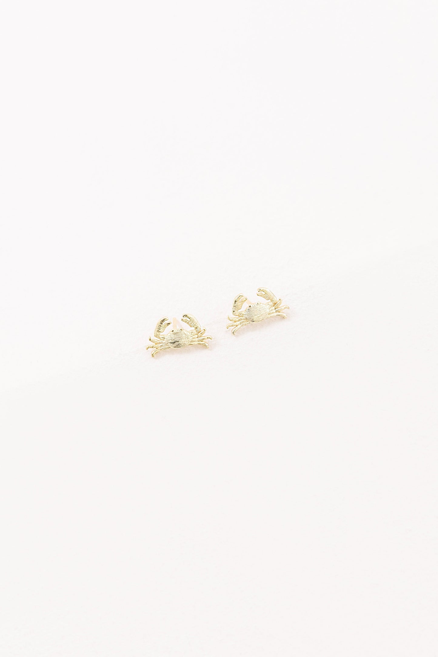 Maryland Crab Earrings (18K & 24K Gold)