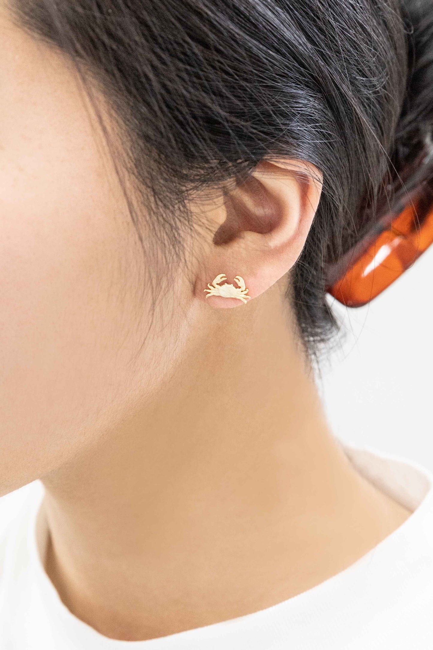 Maryland Crab Earrings (18K & 24K Gold)