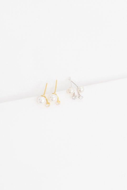 Chantilly Pearl Earrings (Sterling Silver)