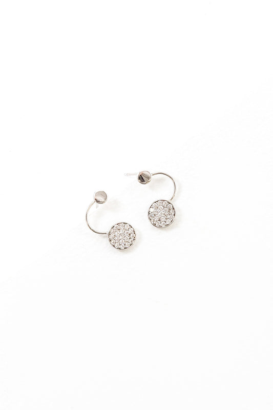 Curved Circle Earrings