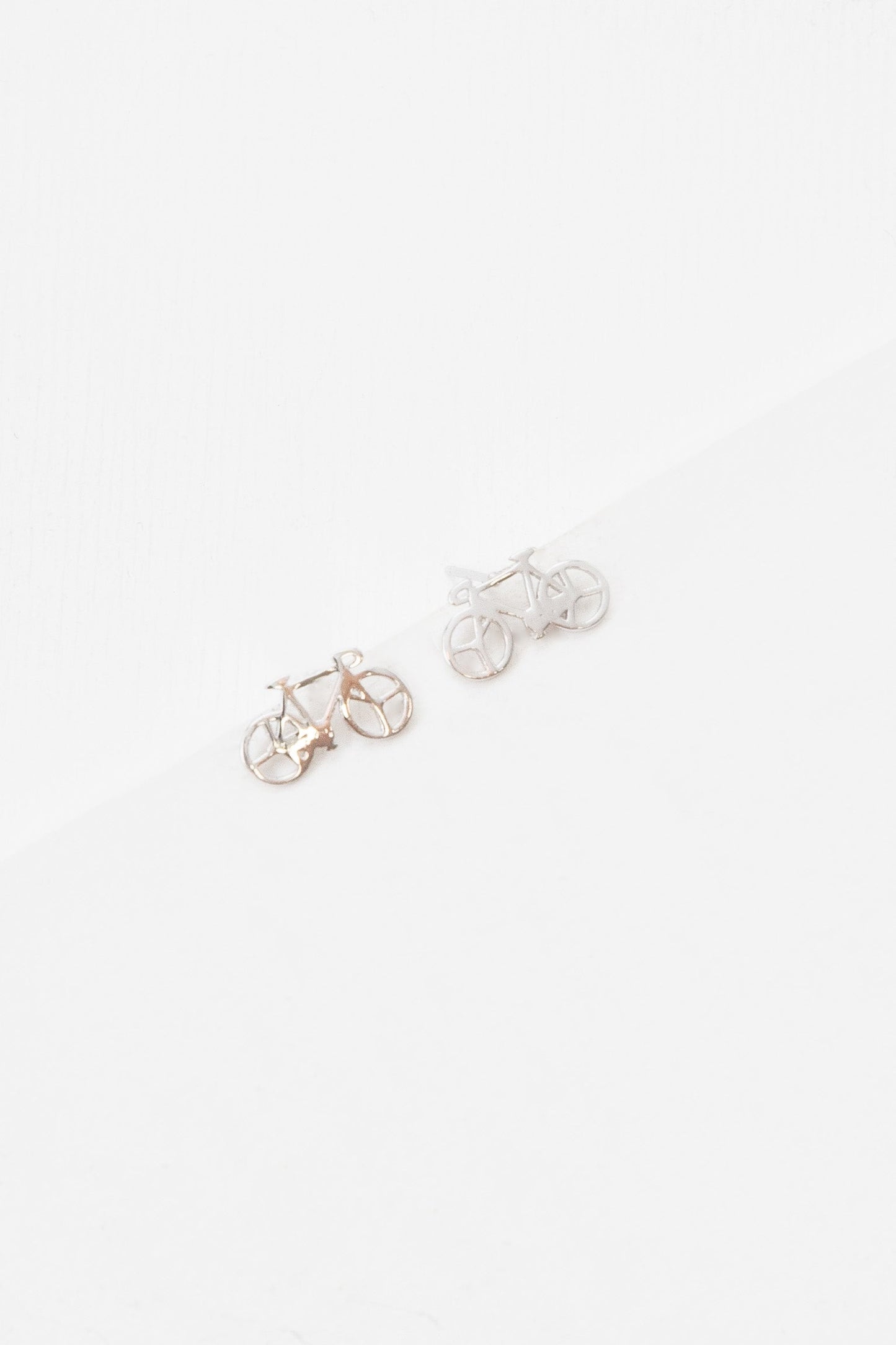 Bicycle Earrings (18K Rose & 24K Gold)