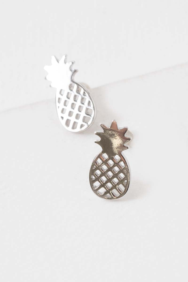Pineapple Earrings (18K Rose & 24K Gold)