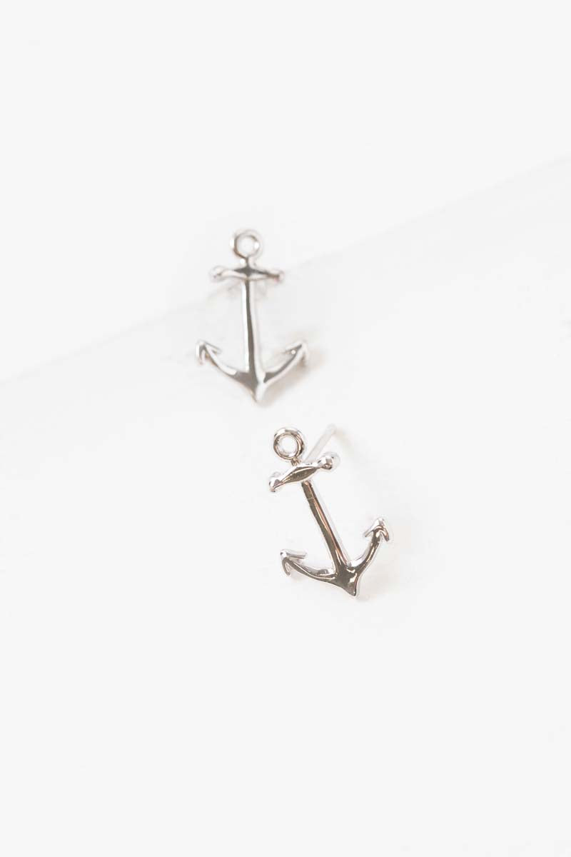 Anchor Earrings (18K Rose & 24K Gold)