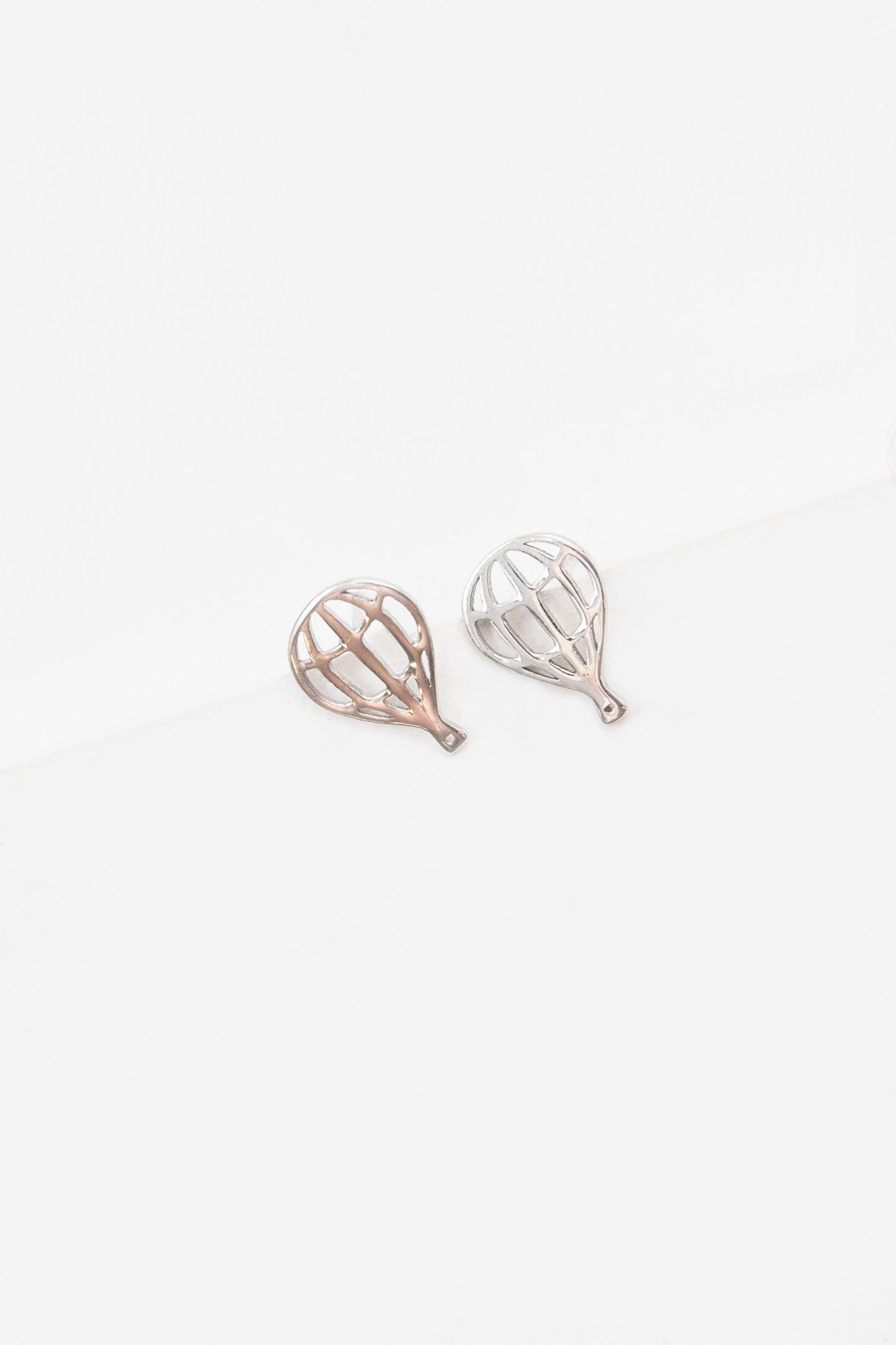 Hot Air Balloon Earrings (18K Rose & 24K Gold)