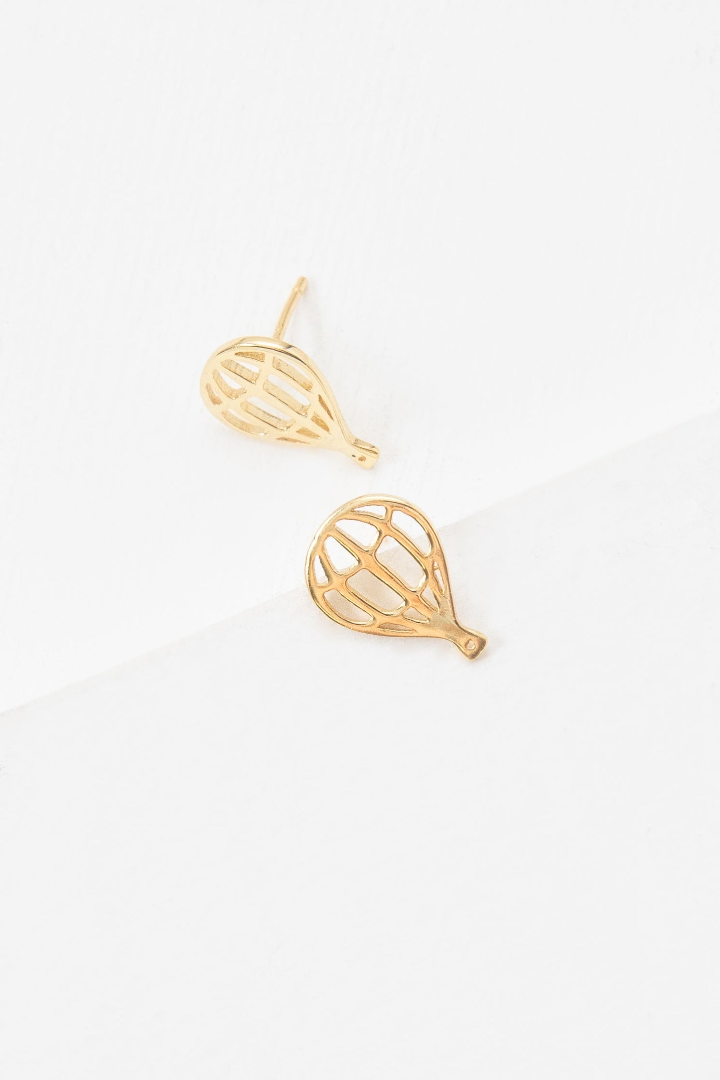 Hot Air Balloon Earrings (18K Rose & 24K Gold)