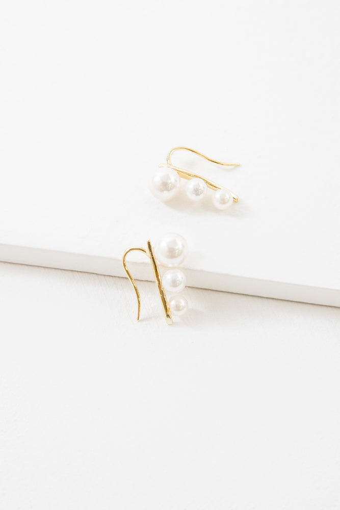 Brinley Ear Pin Earrings (24K)