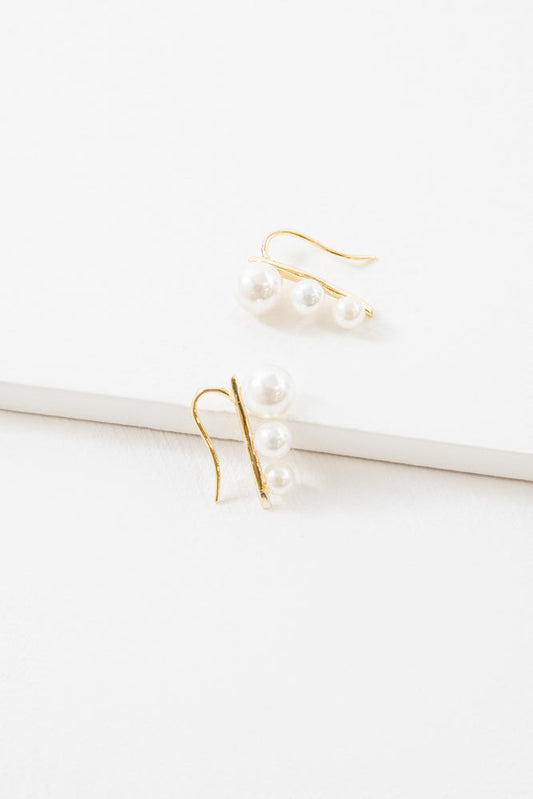 Brinley Ear Pin Earrings (24K)