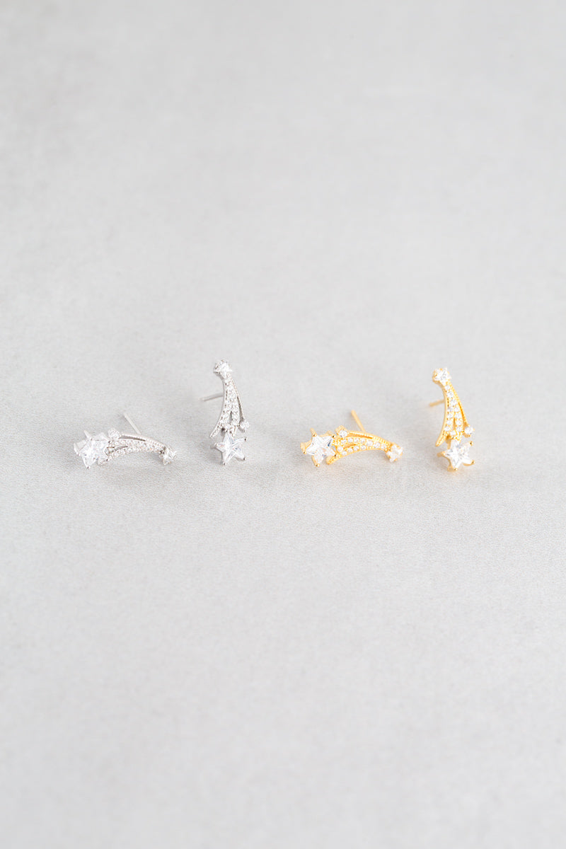 To The Stars Post Earrings (14K)