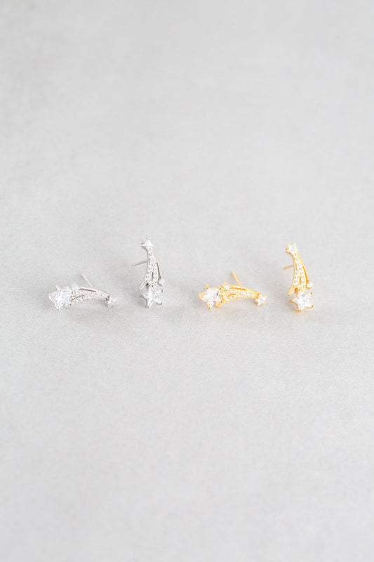 To The Stars Post Earrings (14K)