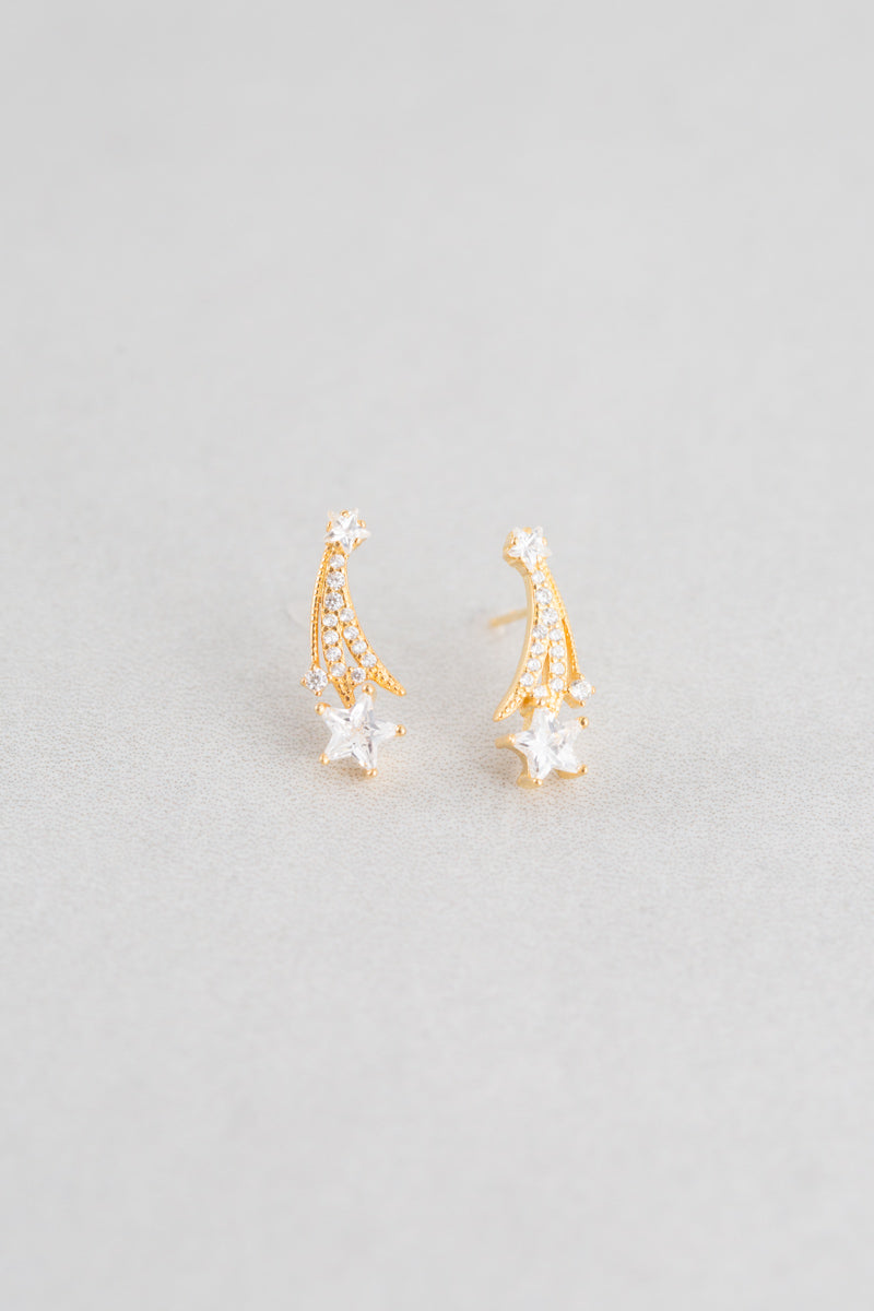 To The Stars Post Earrings (14K)