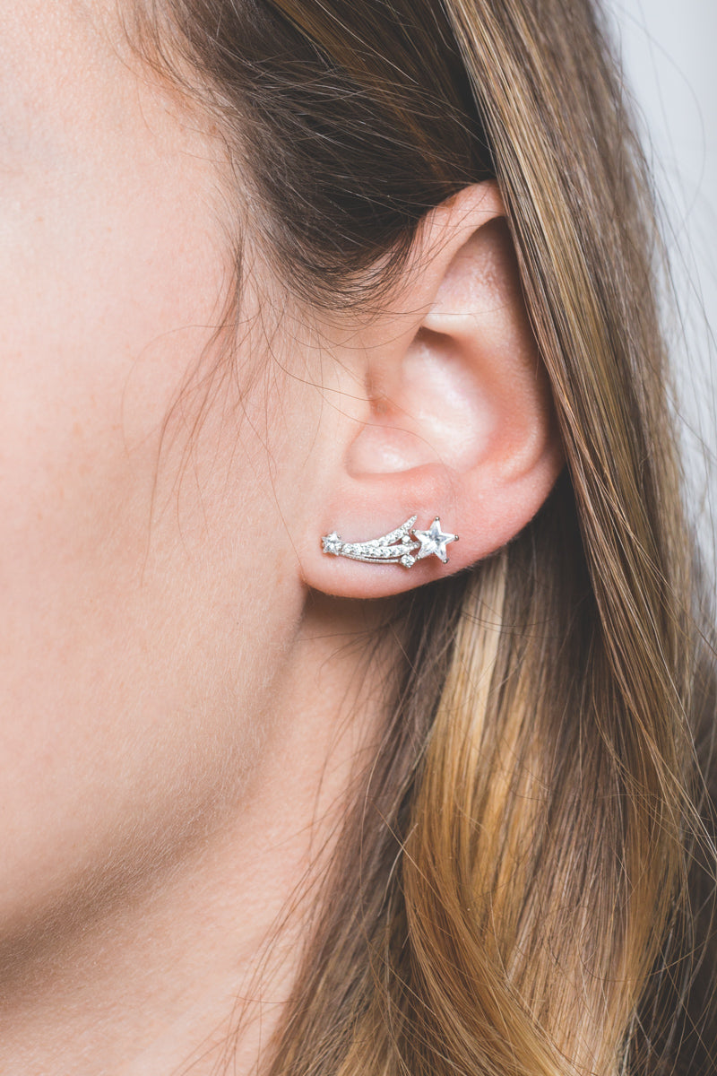 To The Stars Post Earrings (14K)
